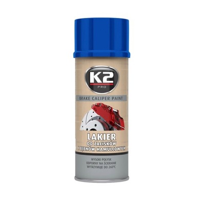 K2 LAKIER FARBA spray DO ZACISKÓW BĘBNÓW NIEBIESKA