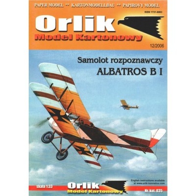 Orlik 035 - Samolot rozpoznawczy Albatros B.I 1:33