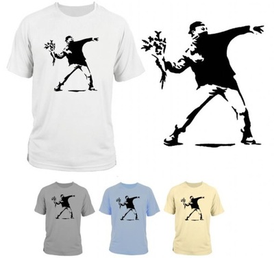 koszulka t-shirt Banksy style / chuligan