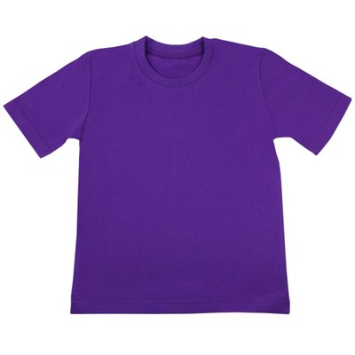 Gładka fioletowa koszulka t-shirt *104* Gracja
