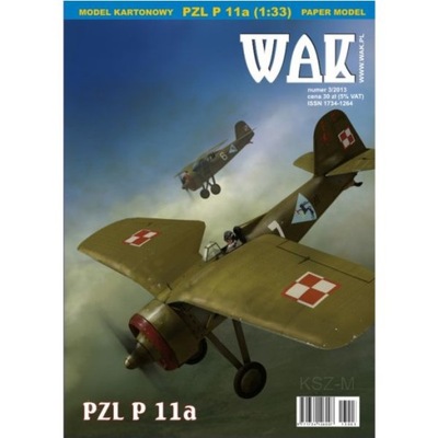 WAK 3/13 - Samolot myśliwski PZL P 11a 1:33