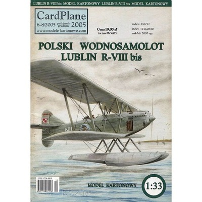 CardPlane 6-8/2005 Samolot Lublin R-VIII bis 1:33