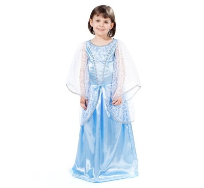Strój Kostium Sukienka Księżniczka Lodu Królowa Kraina Śniegu Bal 5-6 lat