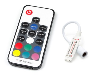 Sterownik Pilot Do Taśm LED RGB K17 6A 72W 5-24V 12V Wiele Funkcji Radiowy