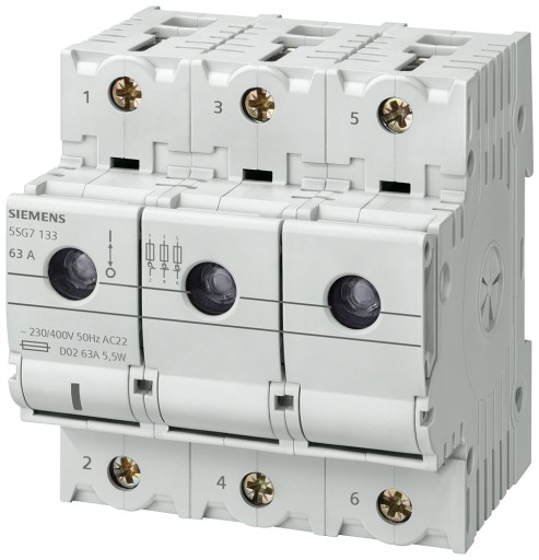 Выключатель Siemens 230 В IP20 63 А