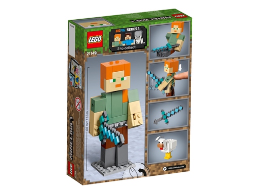 LEGO Minecraft 21149 Bigfig Алекс с курицей НОВЫЙ набор фигурок