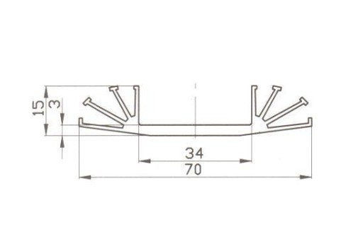 РАДИАТОР PR120/75/SEUL ALUTRONIC 75 мм