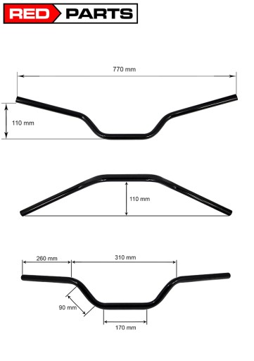 Руль Kawasaki ER 5 ER 6 Z 750 1000 ZRX 1200