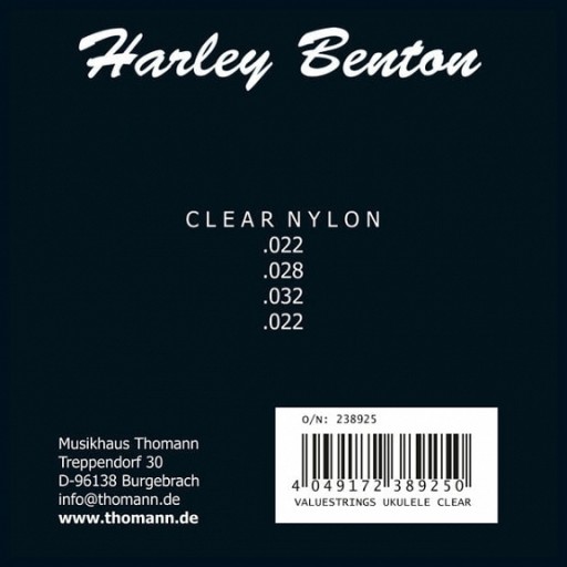 Струны для укулеле Harley Benton Valuestrings