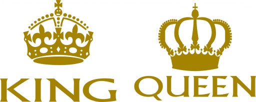 Толстовки для пар QUEEN и KING ZŁOTY