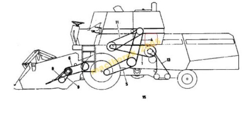 Беговое полотно Massey Ferguson 86 187 240 440 905921m1