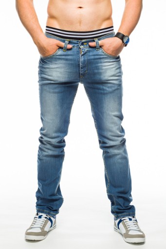 SPODNIE MĘSKIE VANKEL JEANS - 620 - 100CM L36