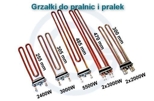 Grzałka prosta, miękka 1000W 230V 1200mm i więcej