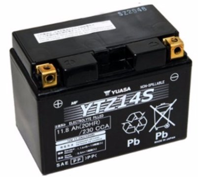 АККУМУЛЯТОР YUASA YTZ14S ОРИГИНАЛ ЯПОНИЯ 12В 11,8Ач