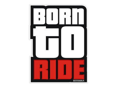 Наклейка на окно автомобиля Born To Ride, наклейка на мотоцикл * 10 см