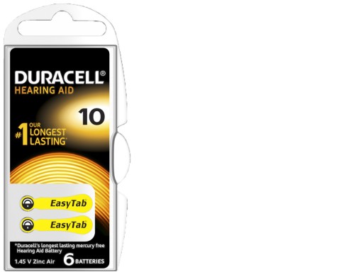 6 БАТАРЕИ ДЛЯ СЛУХОВЫХ АППАРАТОВ DURACELL 10 PR70