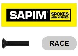 Прямые спицы Sapim Race Black, 288 мм