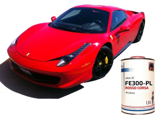 2К красный акриловый лак FERRARI Rosso Corsa 1л