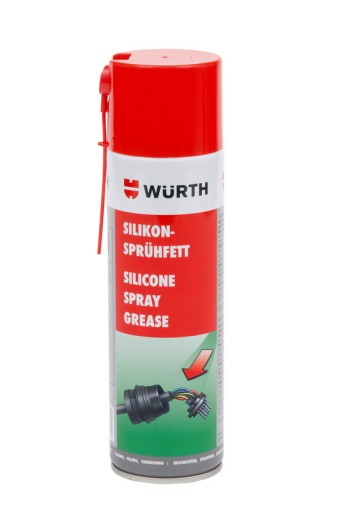 WURTH SILICONE GREASE SPRAY сохраняет и защищает