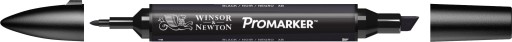 Uniwersalny PROMARKER CZARNY dwustronny Winsor&Newton Permanentny Black XB
