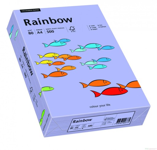 Бумага гладкая Rainbow 160г фиолетовая R60 250А4