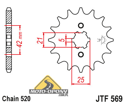 Цепь + звезды Yamaha YFM 350 Raptor GOLD DiD