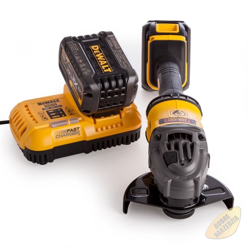 Угловая шлифовальная машина FlexVolt 54V DeWalt DCG414T2 6Ah с аккумулятором