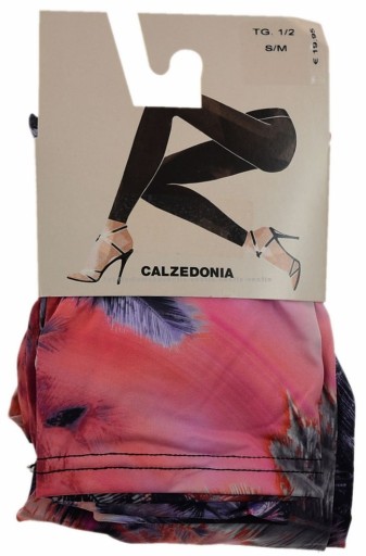 Леггинсы Calzedonia с узором тропической пальмы M/L 3/4