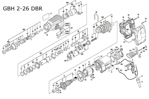 Держатель SDS Plus Bosch GBH 2-24 GBH 2-26 GBH 36