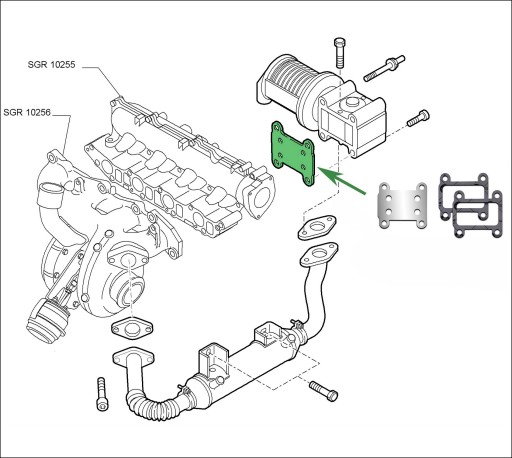 Заглушка EGR 1.9 2.4JTD ALFA ROMEO 147 156 159 166