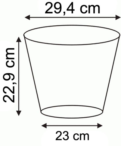 Горшки для выращивания в питомнике 29,4х22,9 - 10л.