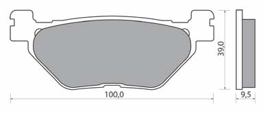 YAMAHA TDM 900 FJR 1300 FJR1300 XV 1700 Колодки ABS