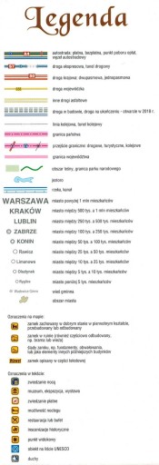 ЗАМКИ ПОЛЬШИ ED. ТУРИСТИЧЕСКАЯ КАРТА ЗАМКОВ ПОЛЬШИ 2024 ГОДА КОМПАС