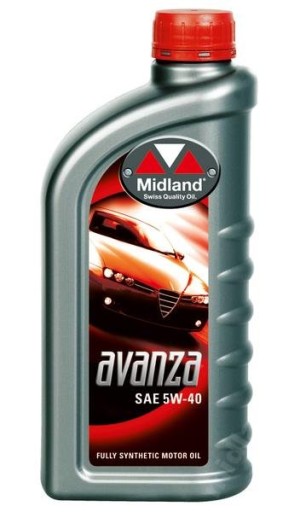 МОТОРНОЕ МАСЛО MIDLAND AVANZA 5W40 1л, СДЕЛАНО В ШВЕЙЦАРИИ