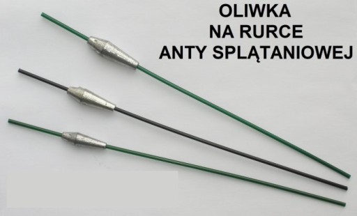 Ołów Ciężarek oliwka + rurka antysplątaniowa 30gr