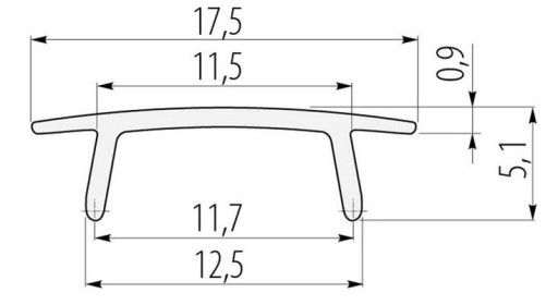 КОМПЛЕКТ GLAX LED УГЛОВОЙ ПРОФИЛЬ 2М + ЛАМПА GTV