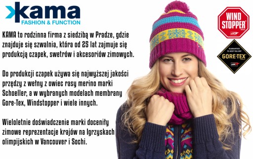 Kama A22 Шапка из мериносовой шерсти, теплая, гидрофобная