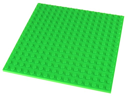 LEGO Regular тарелка 16x16 91405 светло-зеленый