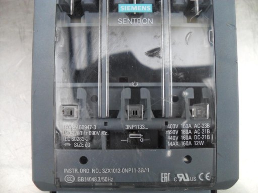 SIEMENS SENTRON 3NP1133 как новый.