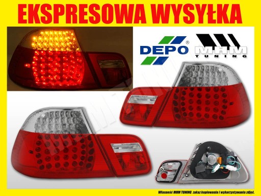 LAMPA TYL BMW 3 E46 COUPE LED DIODY TUNING DEPO