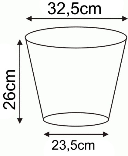 Горшок детский цветочный 32,5х26 15л 1 шт.