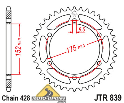 Цепь + звезды Yamaha DTR DT 125 R/RE - ДиД!