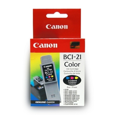 CANON BCI-21C BJC4000 ЧЕРНИЛА ОРИГИНАЛЬНЫЙ Цвет