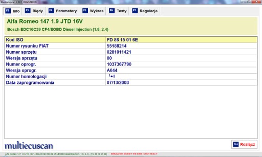 FIAT Alfa Romeo Lancia MultiEcuScan + vag kkl obd2