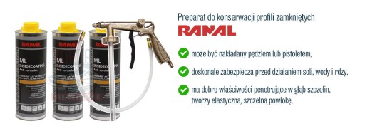 ОБСЛУЖИВАНИЕ ЗАКРЫТЫХ ПРОФИЛЕЙ RANAL 3L + ПИСТОЛЕТ