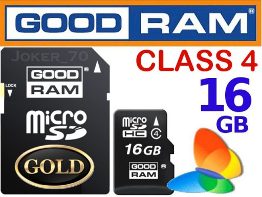 КАРТА GOODRAM MICRO SD ПАМЯТЬ 16 ГБ + АДАПТЕР SDHC