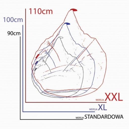 Пуф TIPI XXL, цвет серый