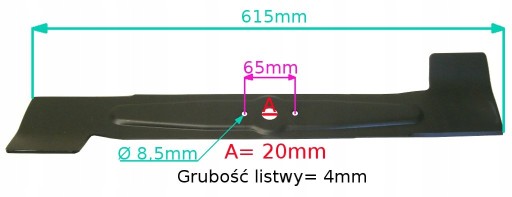 НОЗ КОСИЛКИ 615MM ALKO AL-KO RIDER 441423