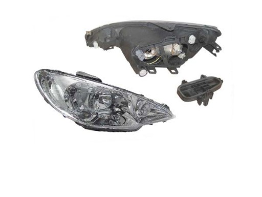 PEUGEOT 206 98-09 REFLEKTOR LAMPA prawa NOWY