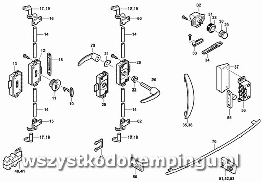 Резиновая натяжная лестница для прихожей 240x20